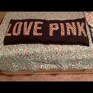 Pink cheetah body pillow